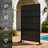 Metal Privacy Screen With Block Pattern