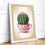Smiling Cactus Companion Botanical - Framed Print-255871720-255871721
