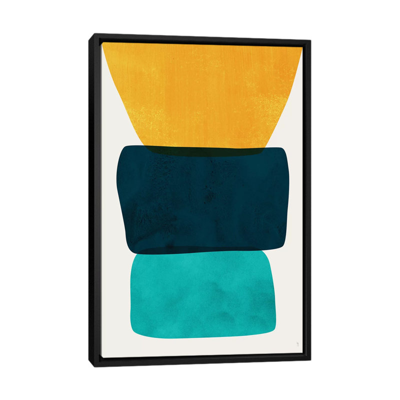 «Effigy» par Tracie Andrews - impression sur toile tendue, H 26 po x l 18 po x P 1,5 po, Toile avec cadre noir, Pas de tapis