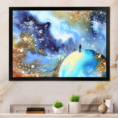 Human With Powerful Planet Energy III - Print on Canvas