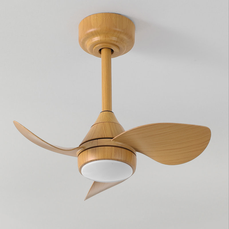 Albini 22" Contemporary Minimalist 6-Speed Metal Mobile-App/Remote-Controlled Dimmable Smart Integrated LED Ceiling Fan