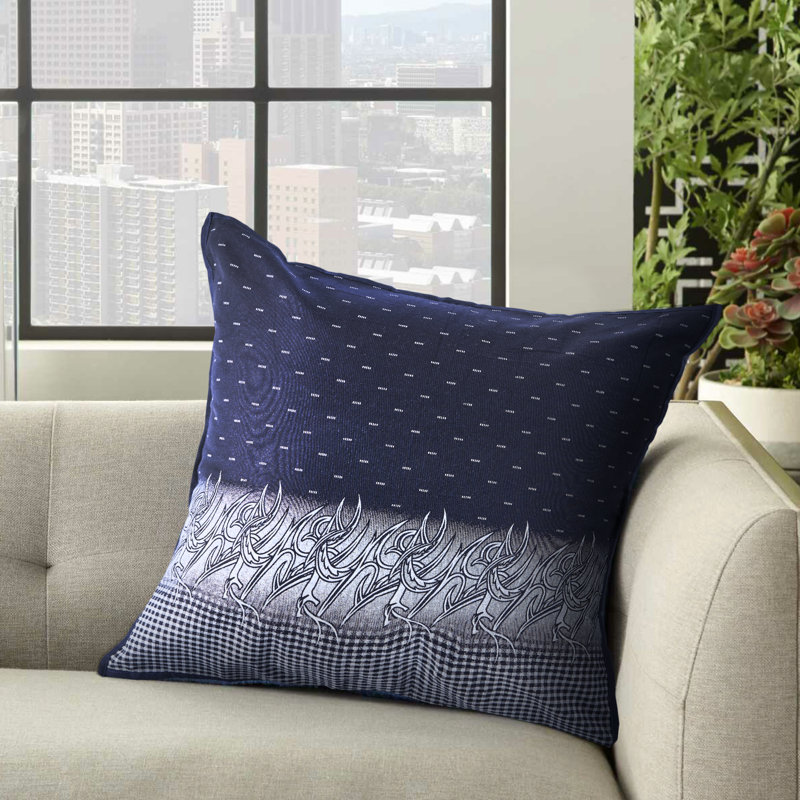 Coussin décoratif en coton, 18 po x 18 po