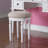 Bedroom Contemporary Vanity Set W Foldable Mirror Stool Drawers-389915910