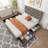 Bed Frame With 4 Storage Drawers, Linen Upholstered Platform Bed Frame With Headboard And Footboard-595089387-595089386