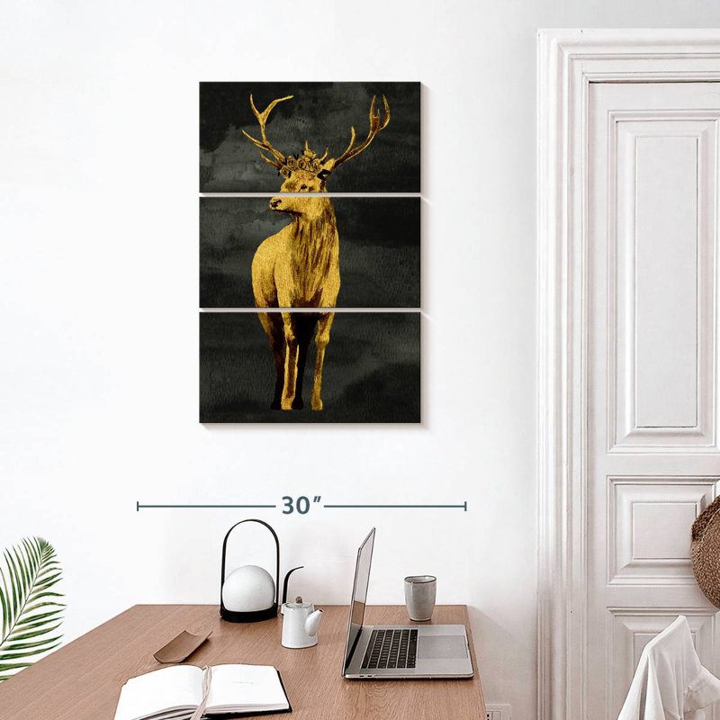 Brampt Golden Deer, 32" H x 20" W