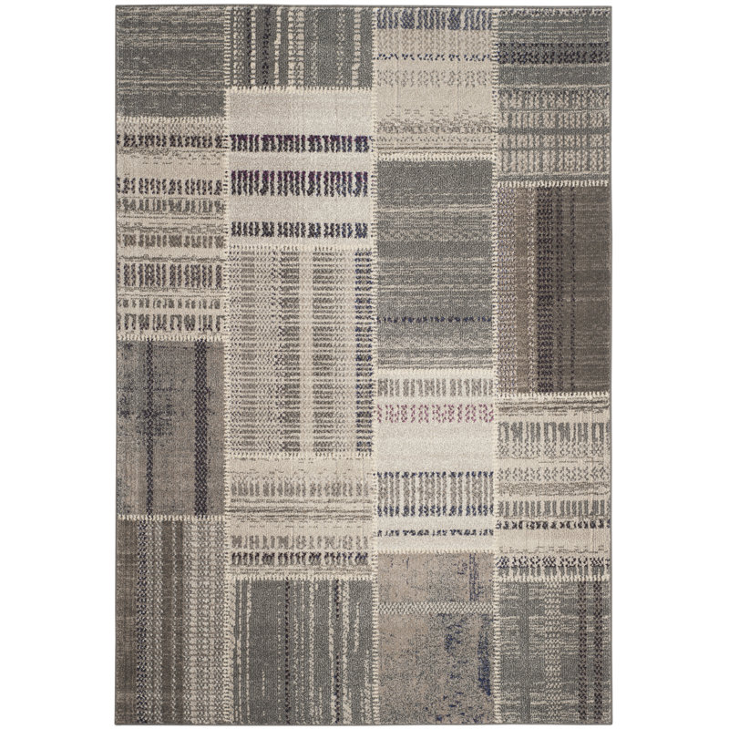 Mcdermott Geometric Hand Woven Area Rug, Rectangle 201 x 279 cm