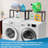 Expandable And Stackable Washer Dryer Shelf For Laundry Room Organization, Space Saving Countertop Storage Solution