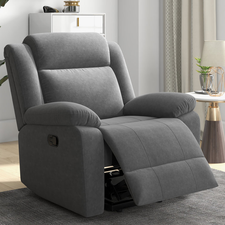 Brynli 37.4" Wide Modern Upholstered Manual Rocker Recliner