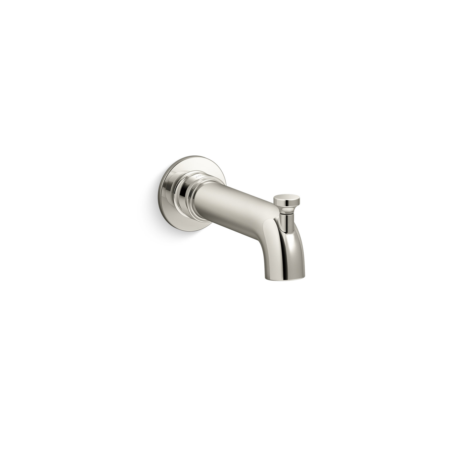 Castia by Studio McGee Wall-Mount Bath Spout with Diverter, Polished Nickel