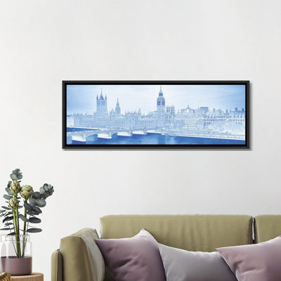 «Arch Bridge Across a River, Westminster Bridge, Big Ben, chambres du Parlement, Westminster, Londres, Angleterre», impression sur toile