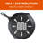 CHCI Series Commercial Chef 3-Piece Cast Iron Skillet Set - 8"/10"/12"