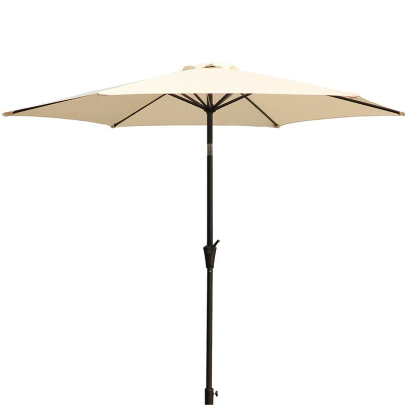 breakwater bay patio umbrella Outdoor Rust-Resistant Patio Umbrella with Versatile Functions and Durable  Design Cream