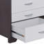 Table d'appoint blanche et noire