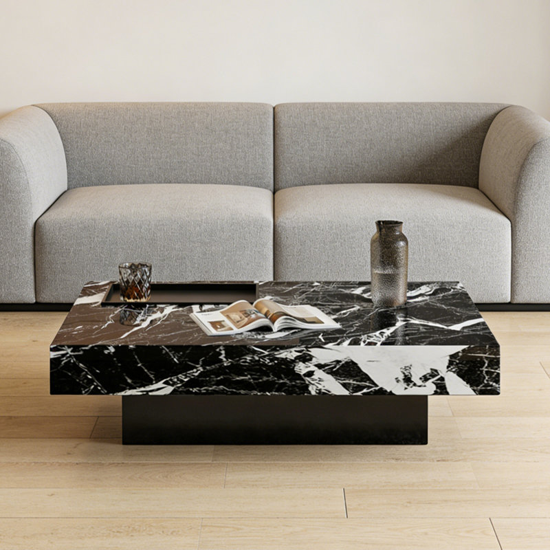 Table basse Luxury, H 11,8 po x L 39,4 po x l 39,4 po