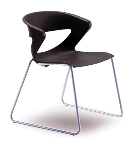 Chaise d'invité Kreature, Noir