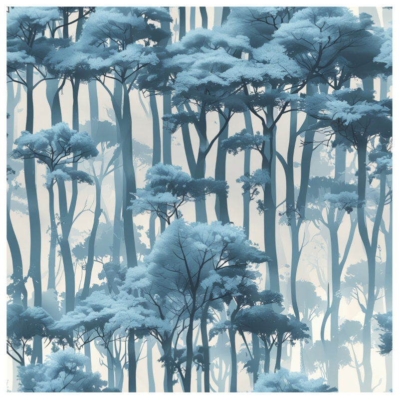 Édredon Blue Misty Forest, Lit simple