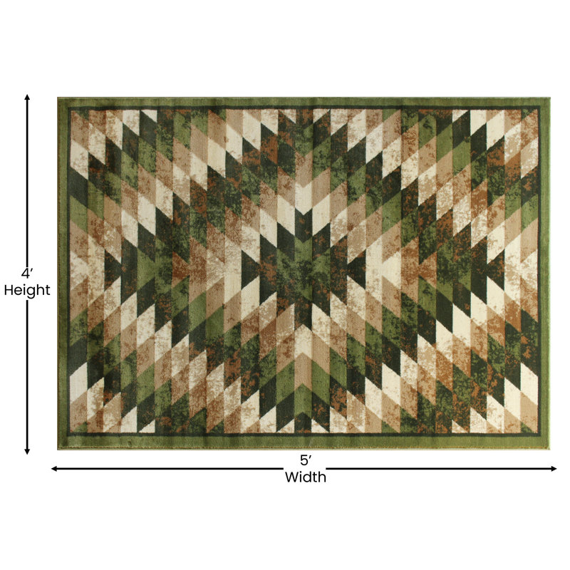 Tapis intérieur Akwasi, Rectangle 4 pi x 5 pi