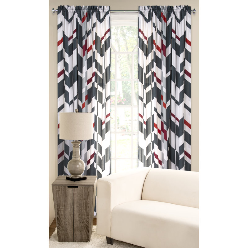 Brigham Semi Sheer Curtain Single Panel