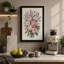 Pale Rose Arrangement Botanical - Wrapped Canvas-4310722-4310723