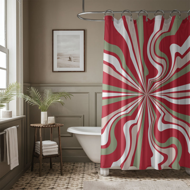 Funky Noel - Premium Shower Curtain, 74" H x 71" W