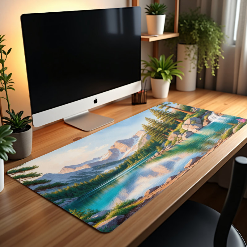 Polyester Desk Pad, 31.5x15.5