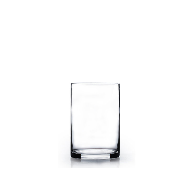 Vase en verre Ping Cylinder, H 5 po x l 3 po x P 3 po