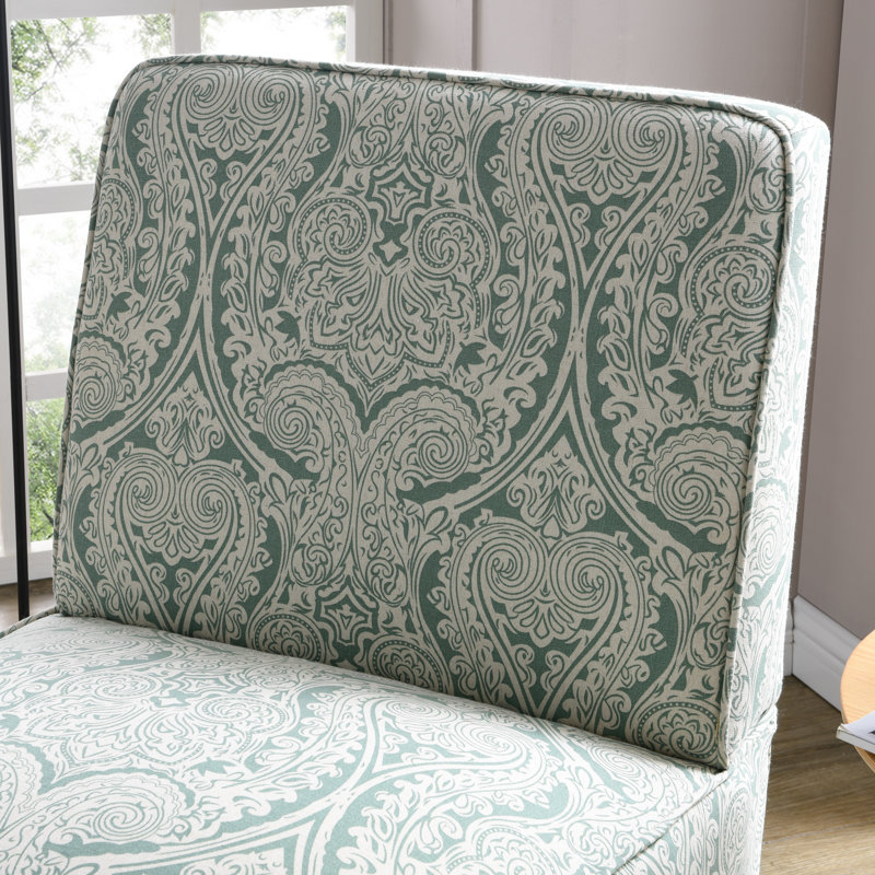 Fauteuil de chambre Marotta, Cachemire menthe