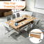 Table de conférence mobile moderne sur roulettes, table de formation modulaire et connectable pour réunions de bureau et espaces de travail collaboratifs-1137949453