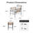 2-Person Outdoor Patio Conversation Set With Cushions, Modern 3-Piece Bistro Set