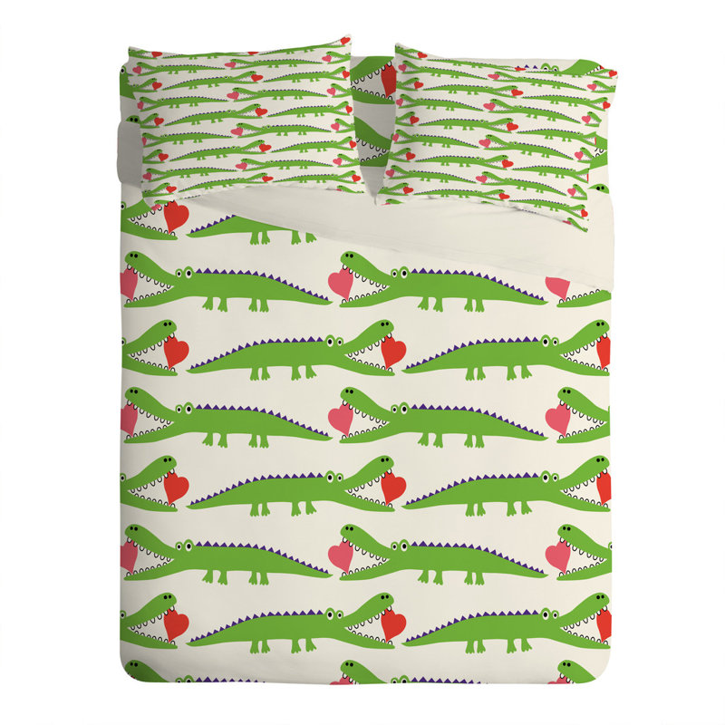 Taie d’oreiller alligator love Andi Bird, Standard
