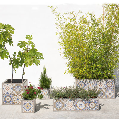 Orono Cement Outdoor Planter Box