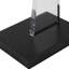 Angle Glass End Table