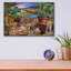 «Red Camions Farm Market» par Bigelow, illustrations sur verre acrylique-78350288