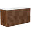 Meuble-lavabo mural en noyer avec lavabo-116677104