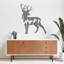 Art mural abstrait avec des cerfs et des montagnes - ACM-191451363-191451375