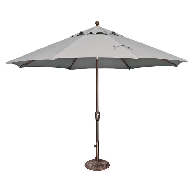 Parasol de marché 11 pi Sheridan Abitha, Bronze, Sunbrella® granit