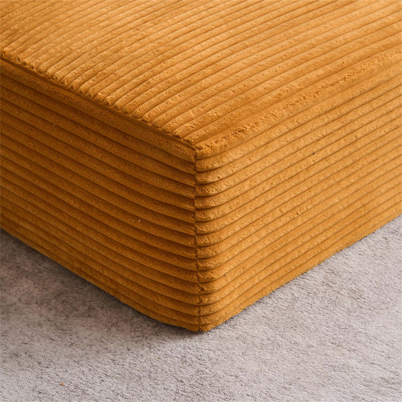 Chaise longue polyvalente surdimensionnée pour la maison, améliorant les espaces de vie, Orange