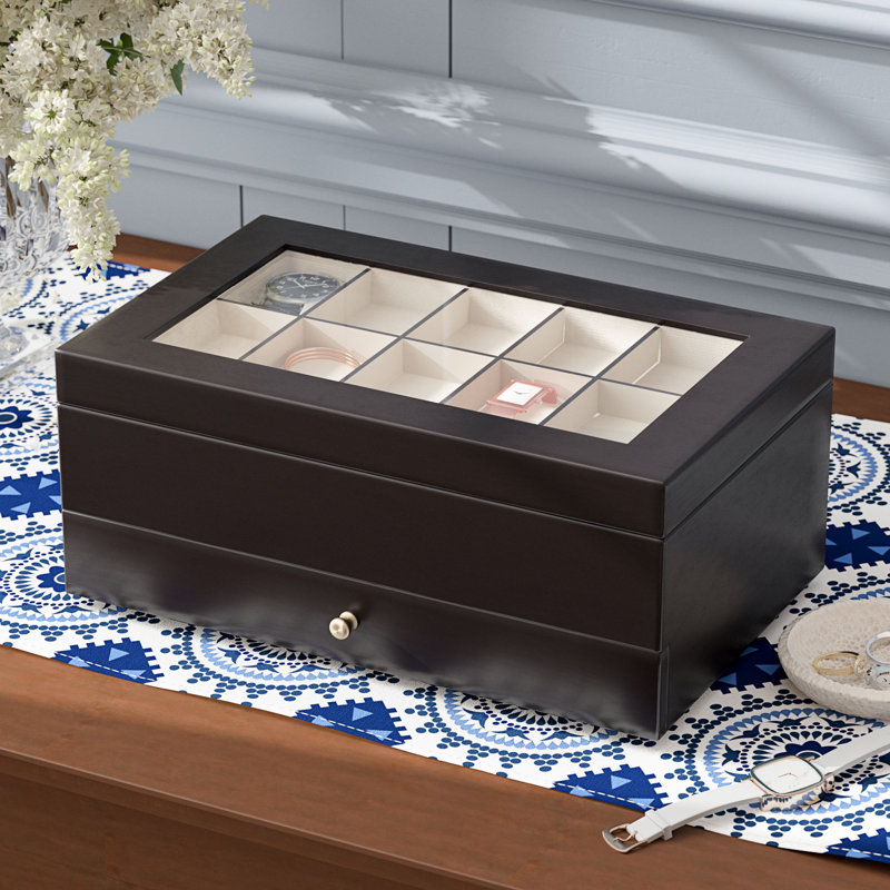 Wood Watch Box + Drawers