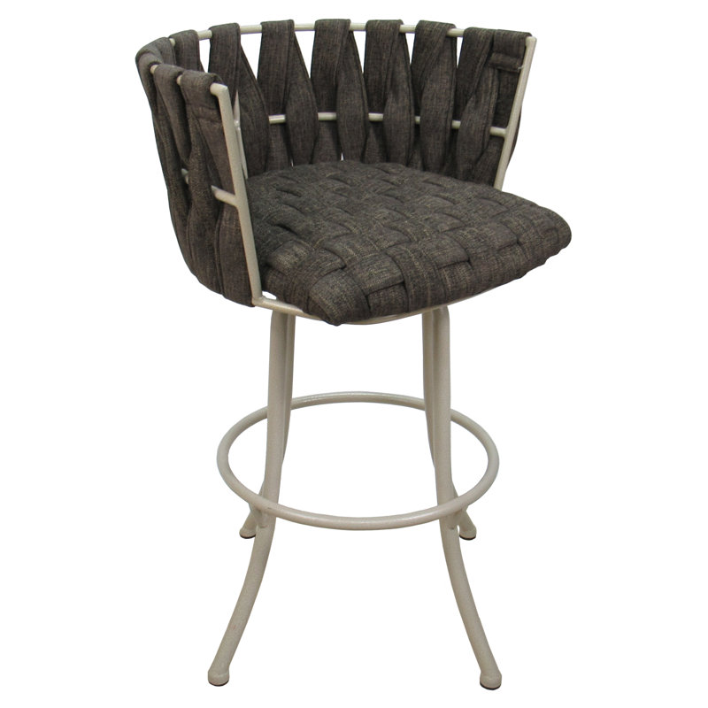 Comptoir, bar et tabouret très grand Leavittsburg, Beige, Brun Sanora, Tabouret de bar (siège d'une hauteur de 30 po)