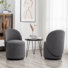 Fauteuil demi-tonneau pivotant en polyester de 20 po Annielise