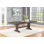 Rectangular Extendable 78"/96" Rustic Brown Wood Table