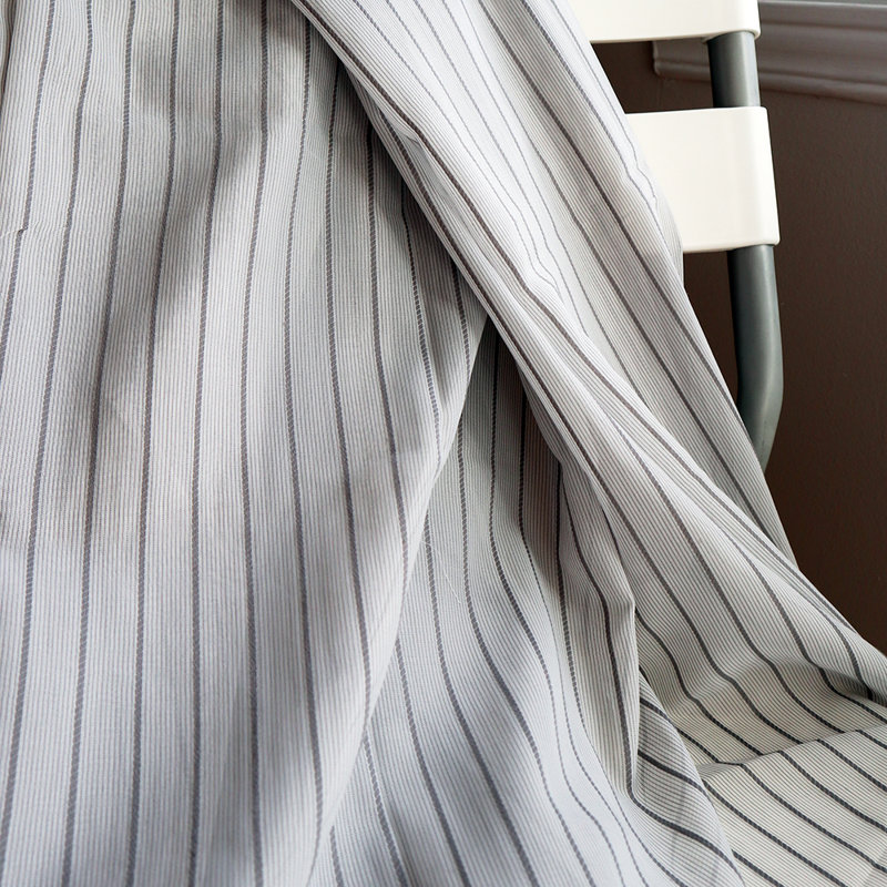 Rideau en polyester, Gris blanc