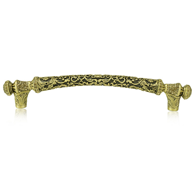 6” C TO C GLENDALE COURT PULL MATTE SILVER FINISH, Brushed Brass
