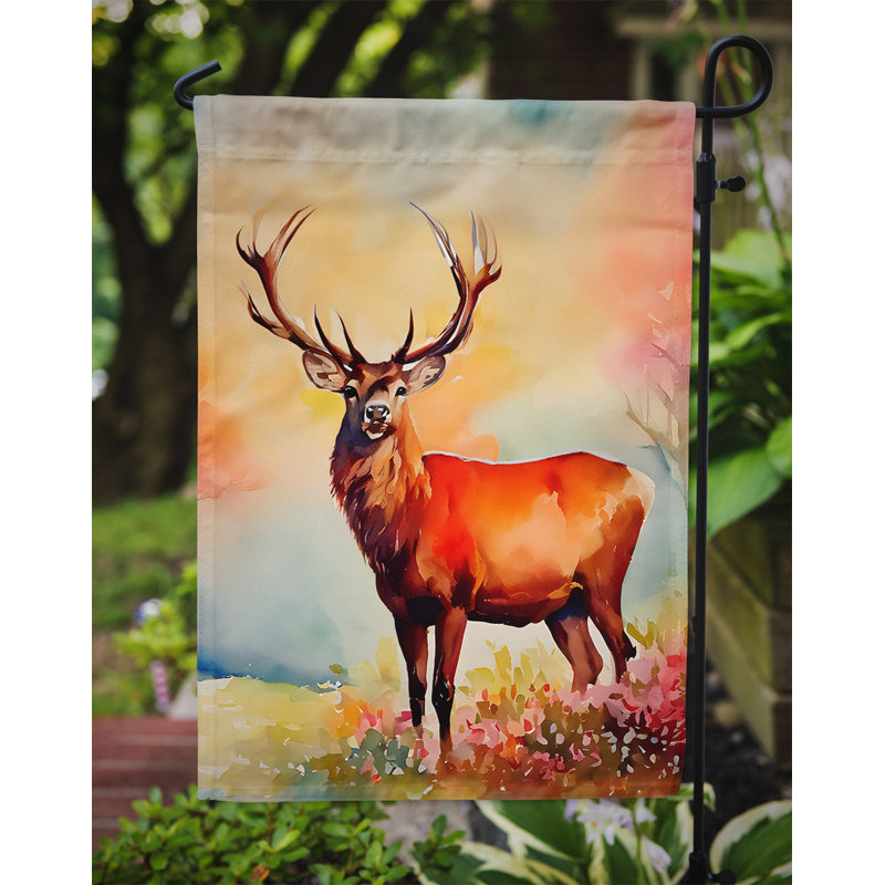 Drapeau de jardin cerf cerf