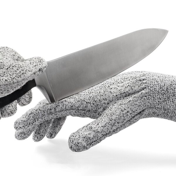 Mercer Culinary Millennia Cut-Resistant Small Red-Cuff Gloves