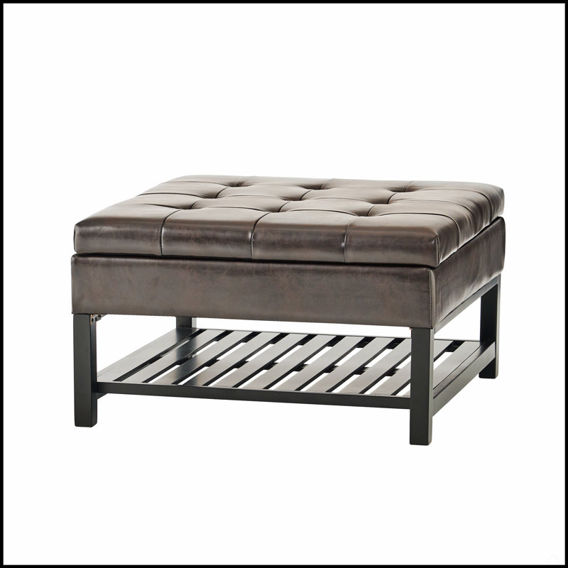 Repose-pieds rectangulaire capitonné rembourré en polyuréthane, parfait pour le confort et le style du salon et de la chambre à coucher