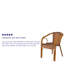 Chaise de patio en bambou et aluminium Houtz-33388874