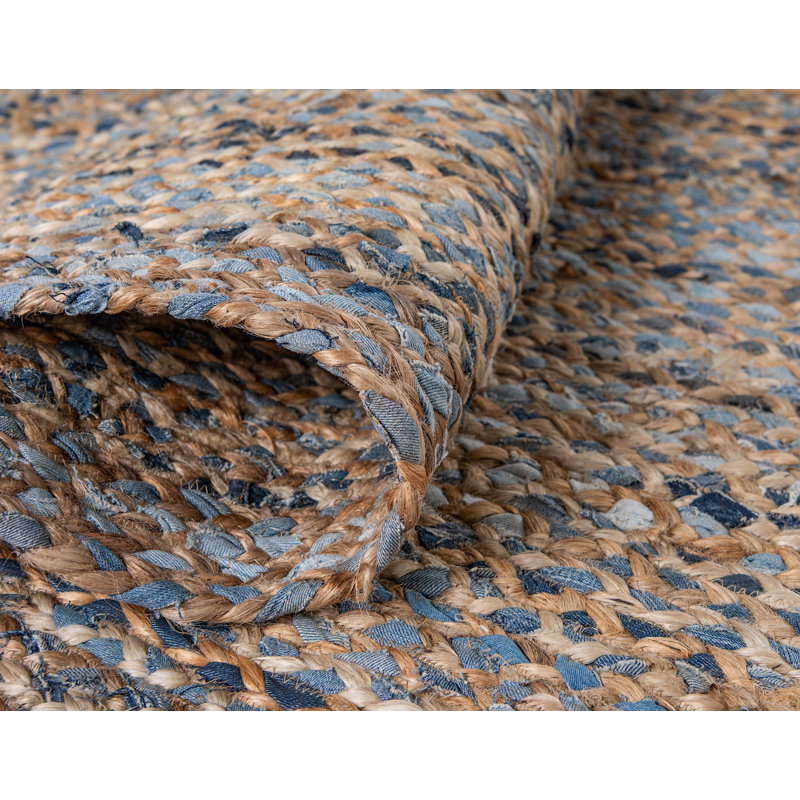 Tapis tressé Mullewa couleur lagon, Rectangle 10 pi x 13 pi