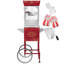Machine à maïs soufflé de style cinéma avec chariot et bouilloire de 8 oz - Rouge-134438950