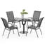  Chaises de salle à manger d'extérieur empilables (ensemble de 4) Wittig-610373347-610373344